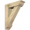 Ekena Millwork Traditional Traditional Rough Sawn Bracket w/ Offset Brace, Douglas Fir, 6"W x 20"D x 24"H BKT0604X20X24TRA01RDF - alternate 1